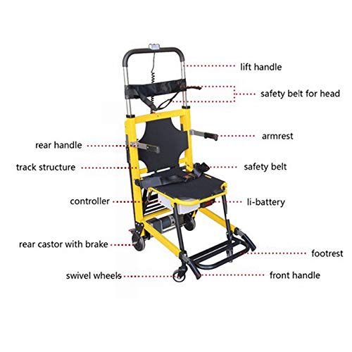Funwill Electric Elderly Stair Lift Chair Motorized Climbing Wheelchair Stair Assist Chair for Elderly