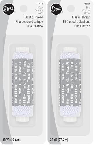 Hilo elástico blanco para coser Pack de 2 27.43 m miniatura 1