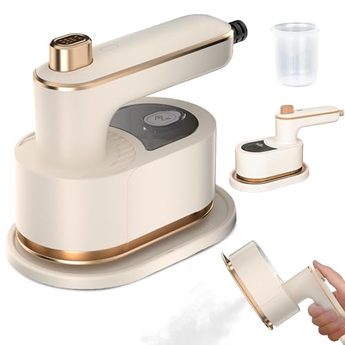 La mejor selección de Planchas de viaje los mejores 10. 46 Mini Plancha de Vapor,plancha de viajeSeco y Húmedo,plancha de vapor portatilMano, giratorio de 180°,Aplicable aMáquina de planchado a vapor para ropa y telas para el hogar,...