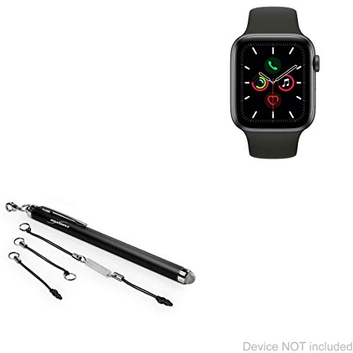 BoxWave Stylus Pen Compatible with Apple Watch Series 5 - EverTouch Capacitive Stylus, Fiber Tip Capacitive Stylus Pen - Jet Black