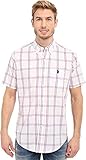 U.S. Polo Assn. Men's Button Down Poplin Plaid Sport Shirt