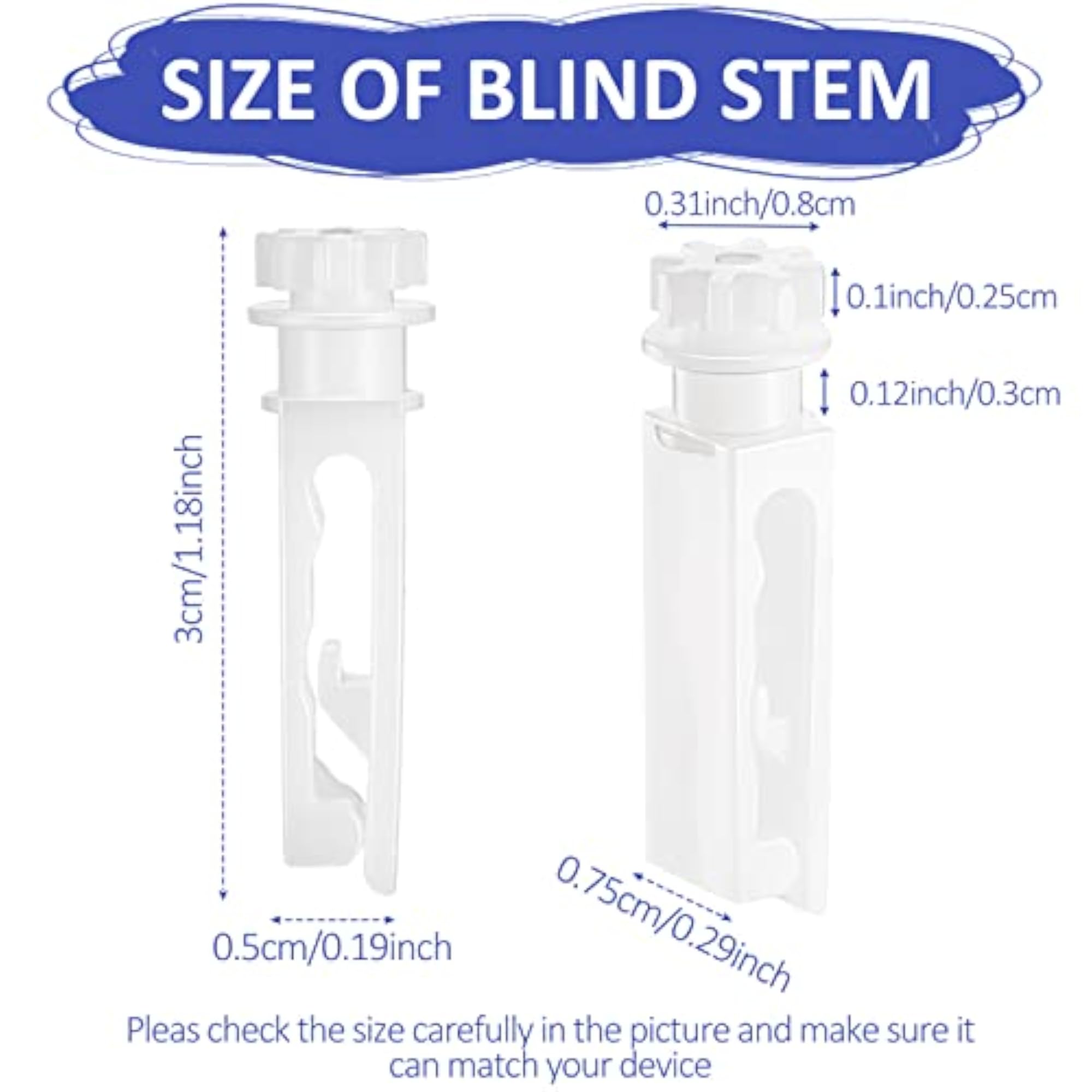 Vertical Blind Replacement Parts Repair Tabs for Window Carrier