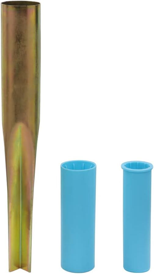 JVL Heavy Duty Multi Fit Ground Soil Spear Spike with Adaptor to fit 32, 38, 50 MM Diameter Poles, Silver, One Size, 19-185