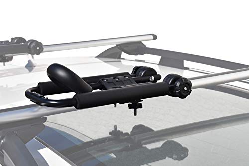DrSportsUSA Universal Foldable J-Bar 2 Pairs Kayak Rack Folding Car Roof Top Carrier for Canoe, SUP, Kayaks, Surfboard and Ski Board Rooftop Mount on SUV, Car and Truck - Thumbnail 2