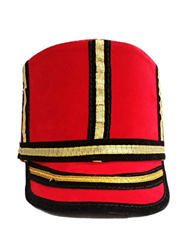 Image of BookMyCostume British Soldier Mangal Pandey Sepoy Hat Fancy Dress Costume Accessories