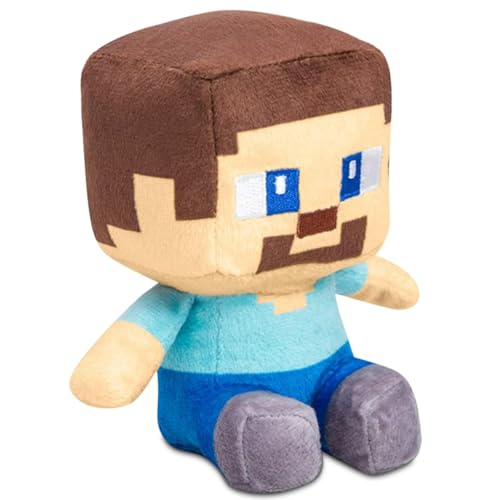 Sdjuifsd Stev Peluche, Peluche De Stev Minecra, Juguetes De Stev, Minecra Personajes, Peluche De Stev, Personajes De Minecra, Minecra Juguetes Stev 22 Cm