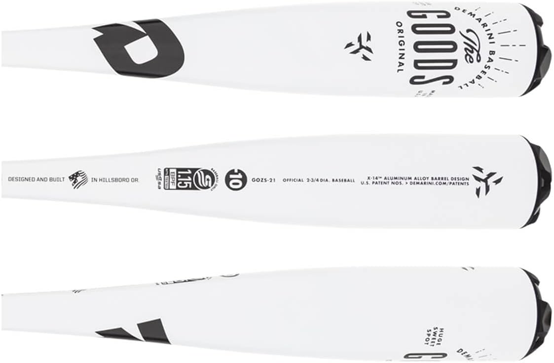 Demarini The Goods One Piece (-10/-8) USSSA Baseball Bat - 2 3/4" Barrel - 29",30",31",32"