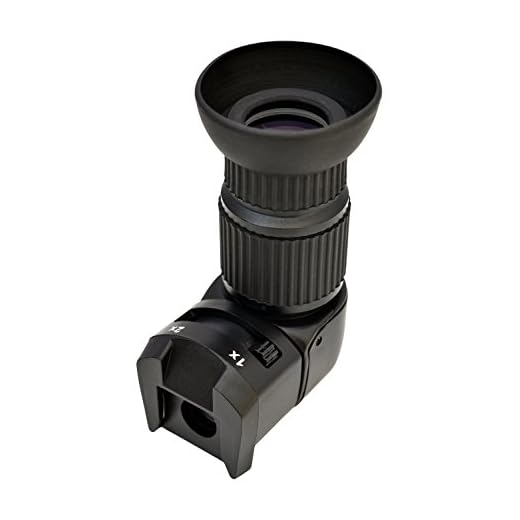 Viewfinder Right Angle Viewfinder with 1x - 2X Magnification for Nikon Canon Pentax Sony Minolta Samsung Fuji Olympus and Other DSLR and SLR Cameras