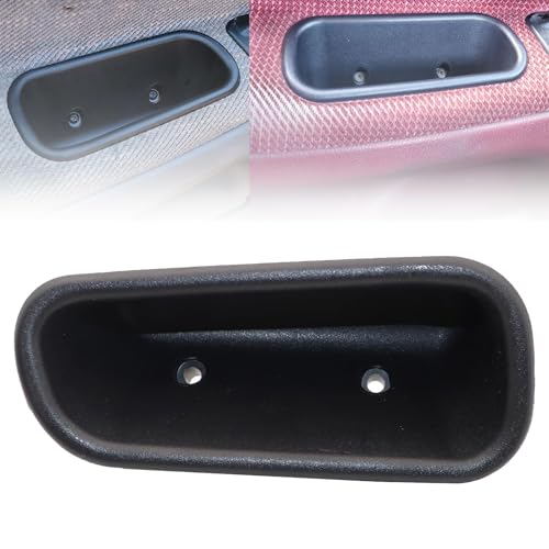Image of SecosAutoparts Front Left Driver Side Door Pull Handle Cup fit for Dodge Ram 1500 2500 3500 1994-2002, 6.49 inch Interior Armrest Trim Panel Cup, Replace 4741405 (NOT 8 inch Version)