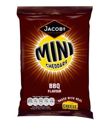 Jacob's Mini bolsa de agarre para barbacoa Cheddars - 1.76 oz - Paquete de 6