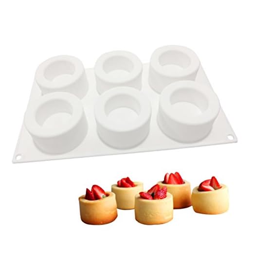 Besto Nzon 6 hål kakformar gör-det-själv kakform pudding choklad mousse dessert 3D silikonform kök bakformar