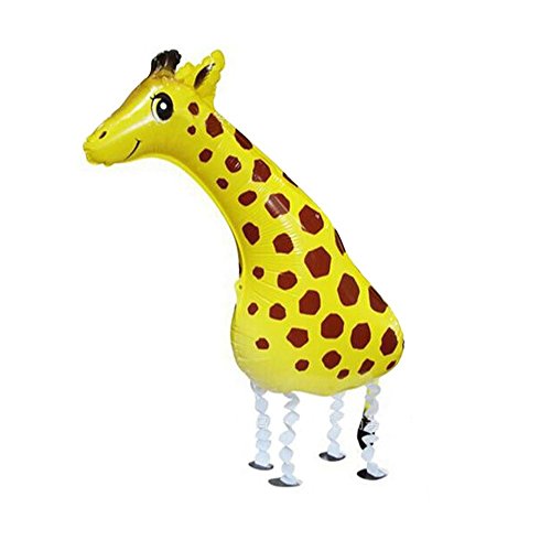 Cugbo 20Pcs Set Walking Animals Balloons, Pets Air Walker Balloons, Mylar Foil Helium Aluminum Balloon Kit For Kids Children Birthday Party Baby Shower Decor #TOP2