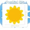100Pcs Sun Cutouts Cardboard Gold Sun Shape Bulletin Board Decor 4 Inch- Blank Sunshine Paper Shape Creative Supply Die Cut with Glue Points for Classroom Office Home Decor #4