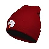 Murextc Cute Spooky Beanie Hats for Men Women Knit Cuffed Beanie Hats Winter Keep Warm Black