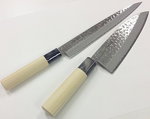 ヤクセル包丁2本組セット 刺身包丁 出刃包丁 日本製ステンレス製和包丁初心者向け関藤平作鎚起 ついき 家居 厨具 家装 厨具用品 餐具 炊具 小厨具 刀剪具 Whenbuy Jchere Com