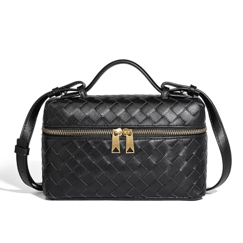 Trendy Woven Square Crossbody Bag