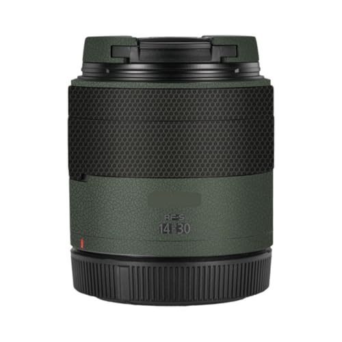 Autocollant en vinyle Canon RF-S 14-30mm | Protection et style cuir vert