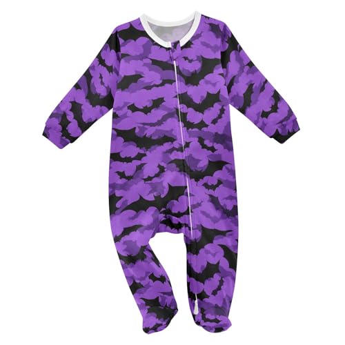 Image of Dussdil Baby One-Piece Footies Newborn Rompers Pajamas Cotton Footed Pjs for Sleep Play Boys Girls