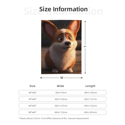 Couverture corgi douce pour soirées cocooning sur le canapé