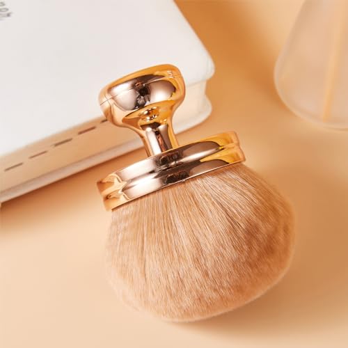 COSHINE Extra Large Rose Gold Self Tanning Blend Brush, 3 Inch Width Professional Kabuki Powder, Foundation, Blusher, Bronzer, Self-tanner Face and Body Brush - Image 8