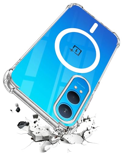 Image of Jkobi Shockproof Crystal-Clear Back Cover for OnePlus Nord CE 4 Lite (Magsafe Wireless Support | Drop & Camera Protection | Hard Polycarbonate)