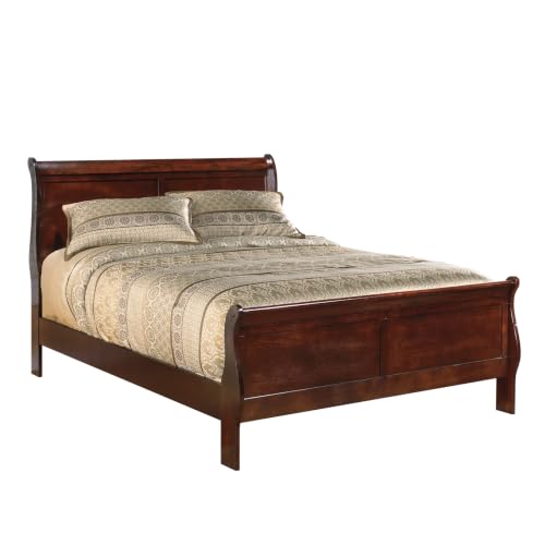 Signature Design by Ashley Alisdair Traditional Queen Sleigh Bed Foundation or Box Spring Needed Dark Brown