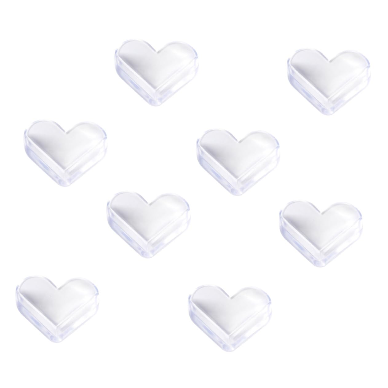SWOOMEY 8pcs Boy Girl Heart Shape -Collision Corner Guards for Tables Furniture Safety Protectors for Boy Girl for Edges and Corners Prevent Injuries