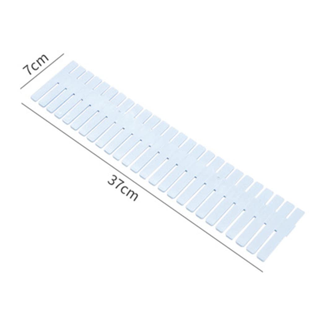 Divisore per cassetti in plastica Regolabile Scaffali Fai-da-Te Combinazione Libera per Uso Domestico Pannello divisorio Strumenti di Divisione salvaspazio (D)