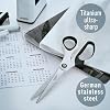 Leitz Titanium Scissors, Right or Left Handed Ambidextrous, 6.7 x 1.5 x 15 cm, Office Stationary, Ergonomic Handle, WOW Range, Pearl White