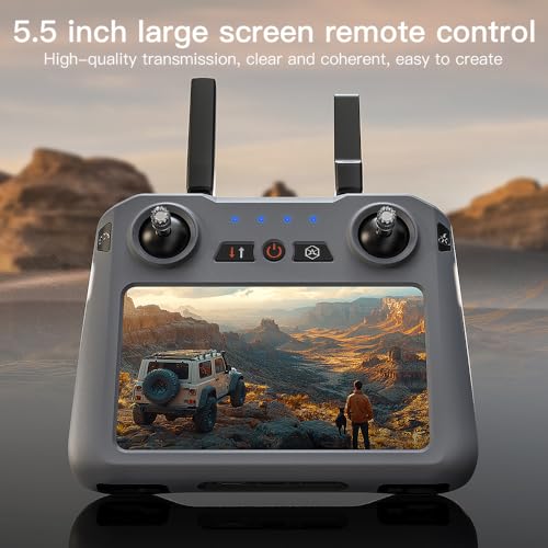 SG909 MAX Drohne mit Kamera 4K für Erwachsene, Fernsteuerung mit Bildschirm, 6km Kontrollabstand, 3-Achsen Gimbal, 360° Hindernis Vermeidung, Professioneller RC Quadcopter Dron, 3 Batterien – Bild 6