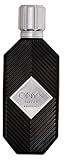 Khadlaj - Perfume de ónix plateado unisex con bergamota, jengibre, pimienta negra, petitgrain, cardamomo, pachulí, labdanum, benzoíno, frijoles tonka