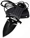 AJBLADES Tactical Black Full Tang Neck Knife Fixed Blade Military Dagger Sheath-AJ327