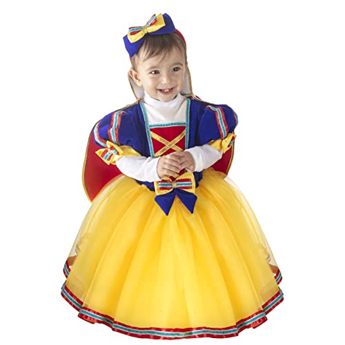 Pegasus Disfraz de Blancanieves de lujo para primera infancia, vestido de carnaval de princesas (13/18 meses)