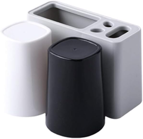 Nordic Household Mouthwash Cup Holder Brushing Cup Holder, Two Piece Wall Mounted Toothbrush Storage Rack