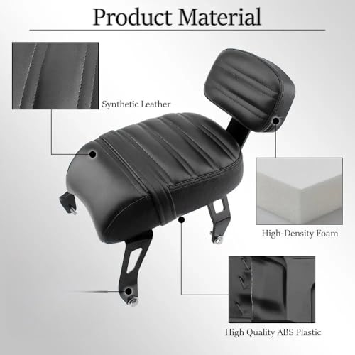 Asiento trasero de cuero marron con respaldo para evitar dolores de espalda 2