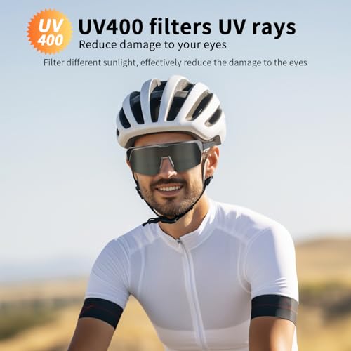 Image of Sports Smart Glasses, Running Sunglasses for Women & Men, Polarized Bluetooth Cycling Glasses, Built-in Mic & Open Ear Music Speakers, Voice Assistant, UV Protection for Outdoor Activities (Siliver)