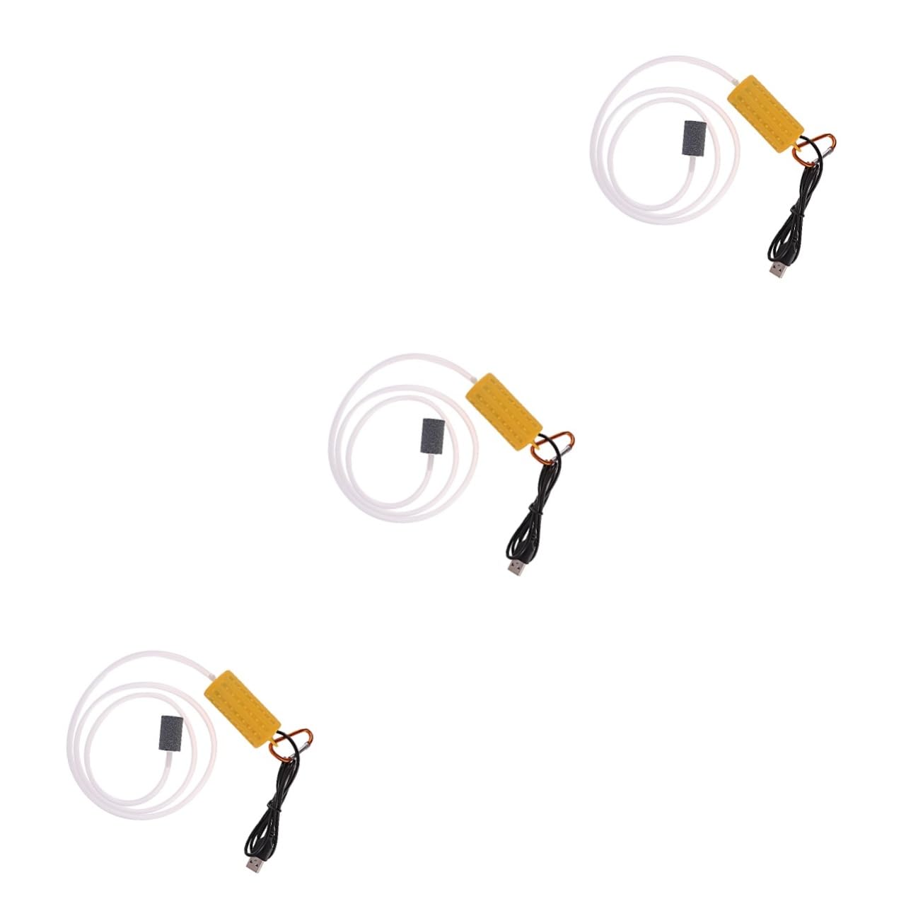 Toddmomy Accesorios para Acuarios 3 Piezas de Aire del Acuario para de Aire para Acuario Accesorios de Pesca Accesorios para peceras de Estanque de pecera Exterior Pescar USB