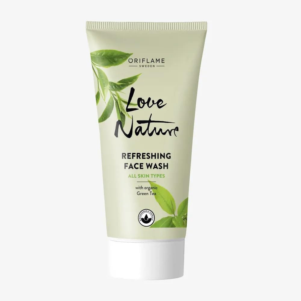 Oriflame Love Nature Green Tea Face Wash, Mattifying & Refreshing, All Skin Types, 50ml-image-3