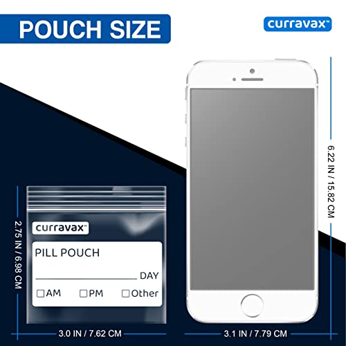 CURRAVAX 225 Pack Waterproof Pill Pouches