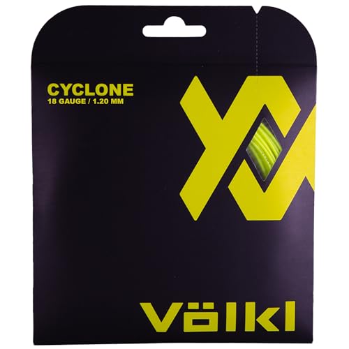 Volkl Cyclone - Raqueta para Adulto, Unisex, Color Amarillo neón, 1,20 mm