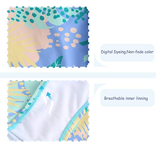 Image of Girls Two Piece Bikini Swimsuits Hawaiian Floral Bathing Suit for Kids Summer Beach Swimwear Set 3-16 Years