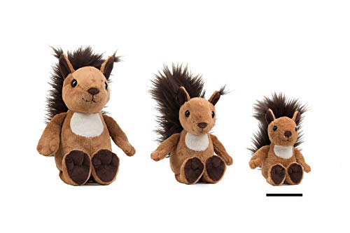 Plüsch Eichhörnchen „Luzy“ – Schaffer 5690 - Kuscheltier Eichhörnchen - weich & flauschig - Stofftier für Babys & Kinder ab 0 Jahren – waschbar - Größe S - 18 cm - braun