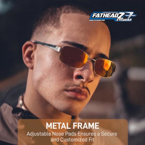 Image of FATHEADZ Oversized Polarized Sunglasses Men & Women - UV Protection RX Ready Wide Fit Eyewear for Outdoor Use - RX Ready