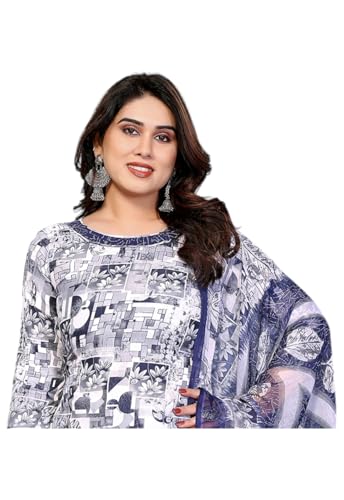 Image of Priyashi Women Unstiched Crepe dress materials | Crepe Salwar Suit for women with dupatta | suit material for women unstitched