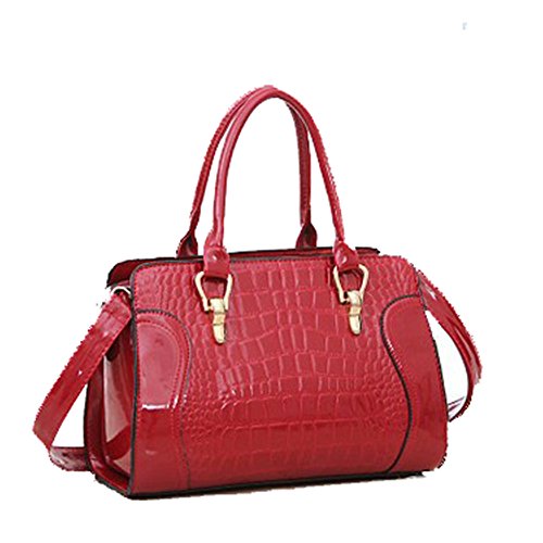 Sac de motif en relief crocodile dames spacieux pour résoudre le manque de rangement