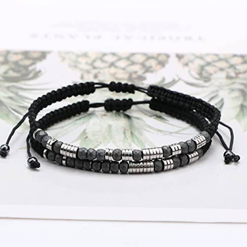 JoycuFF Morse Code Bracelets for Women Black/Grey Birthday Christmas Gifts to Her Funny Gift for Girls Inspirational Jewelry with Secret Message - Image 6