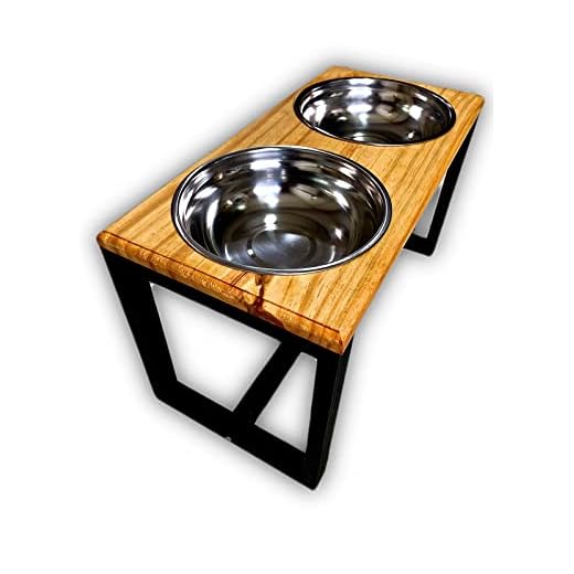 Comedouro Elevado Duplo Para Cães e Gatos - Tamanho G