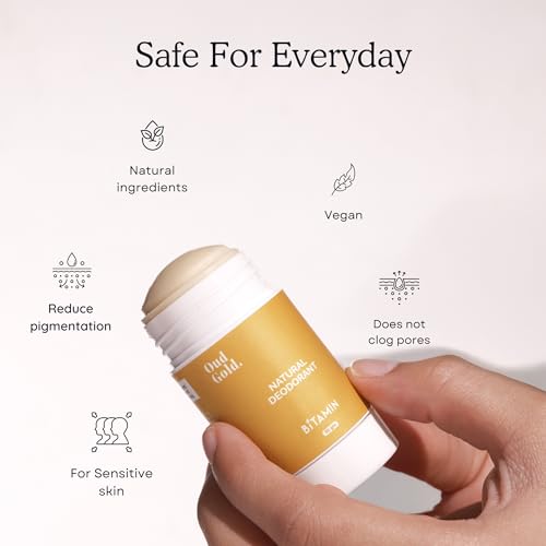 Image of Bitamin Natural Deodorant Underarm Roll On with 5% Vitamin C | Natural Deodorant for Men & Women | Made in India | No Aluminium, No Alcohol, No Parabens & No Triclosan | 8 Hour Odour Control | Sea Salt - 30g (Pack of 1)