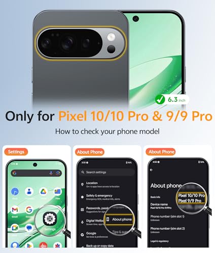 Image of FNTCASE for Google Pixel 10 Pro Case: for Pixel 10 Case [Fit for Magsafe] Translucent Matte Cases with [Screen Protector] Military Grade Shockproof Protective Magnetic Phone Cover (6.3inch - Green)