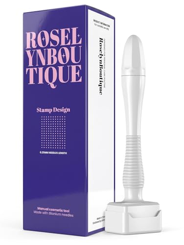 ROSELYNBOUTIQUE Derma Roller 0.25mm Titanium Microneedles - Stamp...
